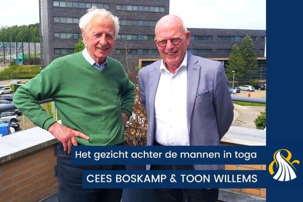 Het gezicht achter de mannen in toga | Cees Boskamp & Toon Willems
